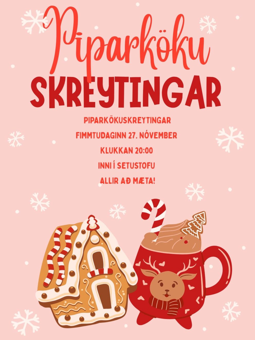 Jólastemmning á setustofunni - fimmtudag kl. 20