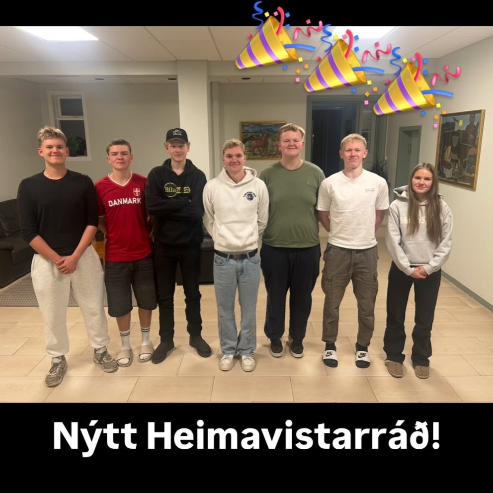 Nýtt heimavistarráð skólaárið 2025 - 2026