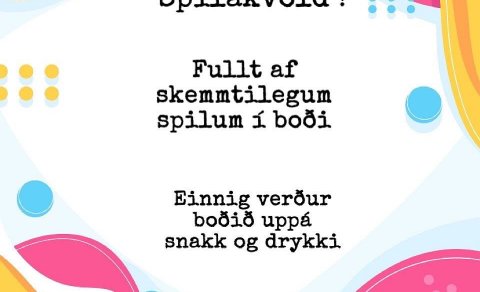 Spilakvöld miðvikudaginn 25. janúar kl 20:00